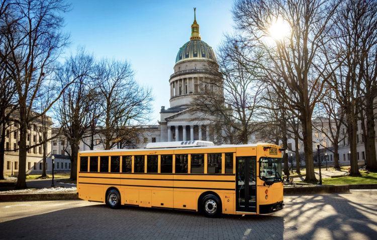 school buses in West Virginia by GreenPower