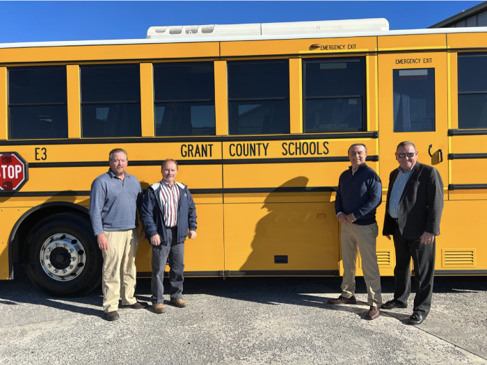 Grant County Schools with a GreenPower BEAST all-electric school bus
