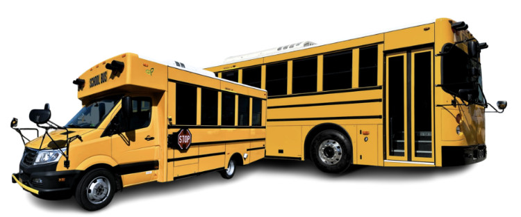 GreenPower Type A Nano BEAST and Type D BEAST school buses